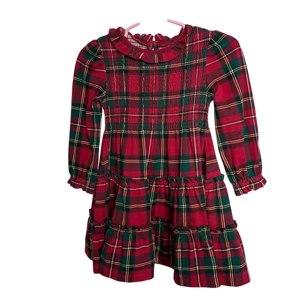 Ralph Lauren Smocked Tartan Plaid Dress | 18M